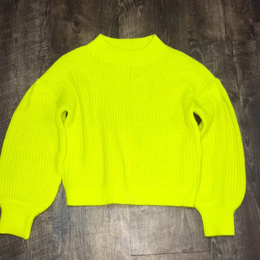 Girls GB neon sweater